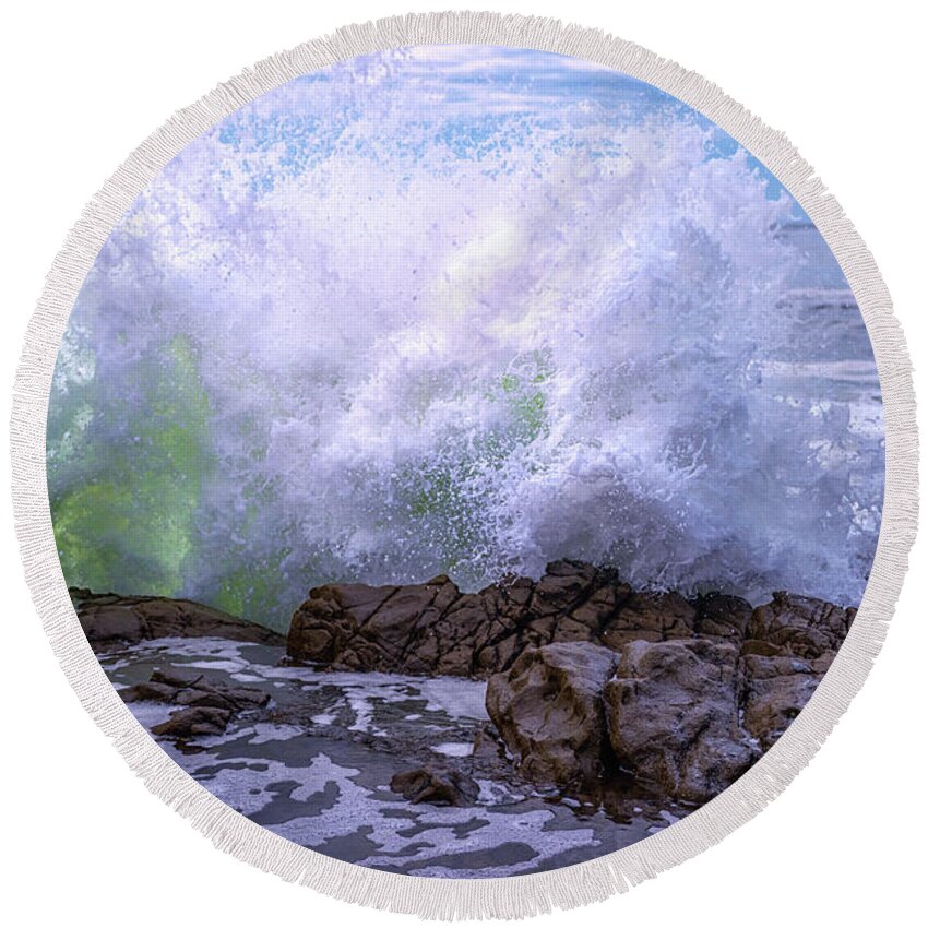 California Round Beach Towel featuring the photograph Inner Strength by Marnie Patchett