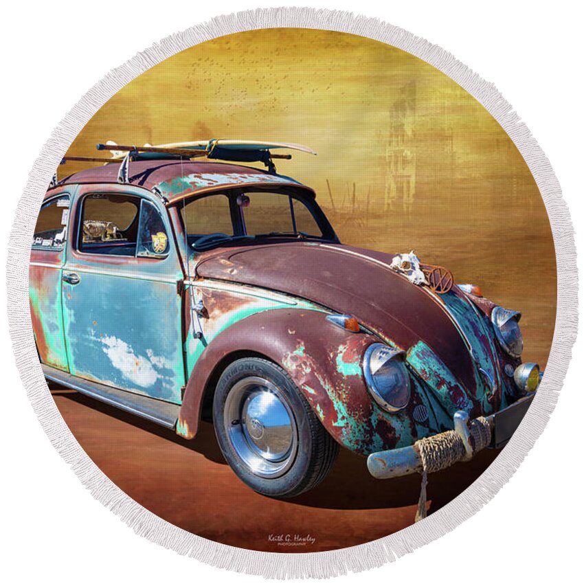 Rat Rod Round Beach Towel featuring the photograph Rat Beetle by Keith Hawley