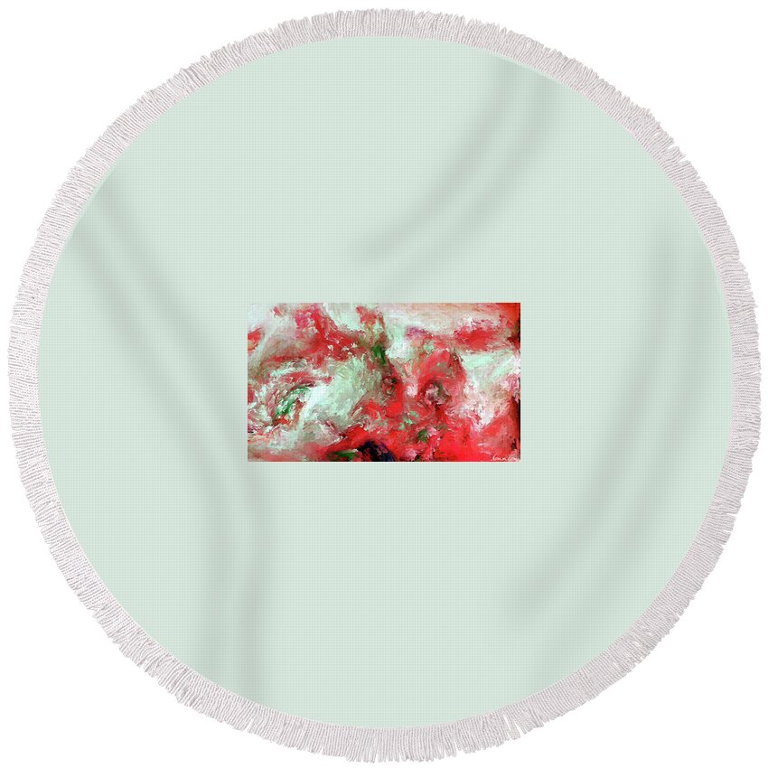  Round Beach Towel featuring the digital art Ripening by Rein Nomm
