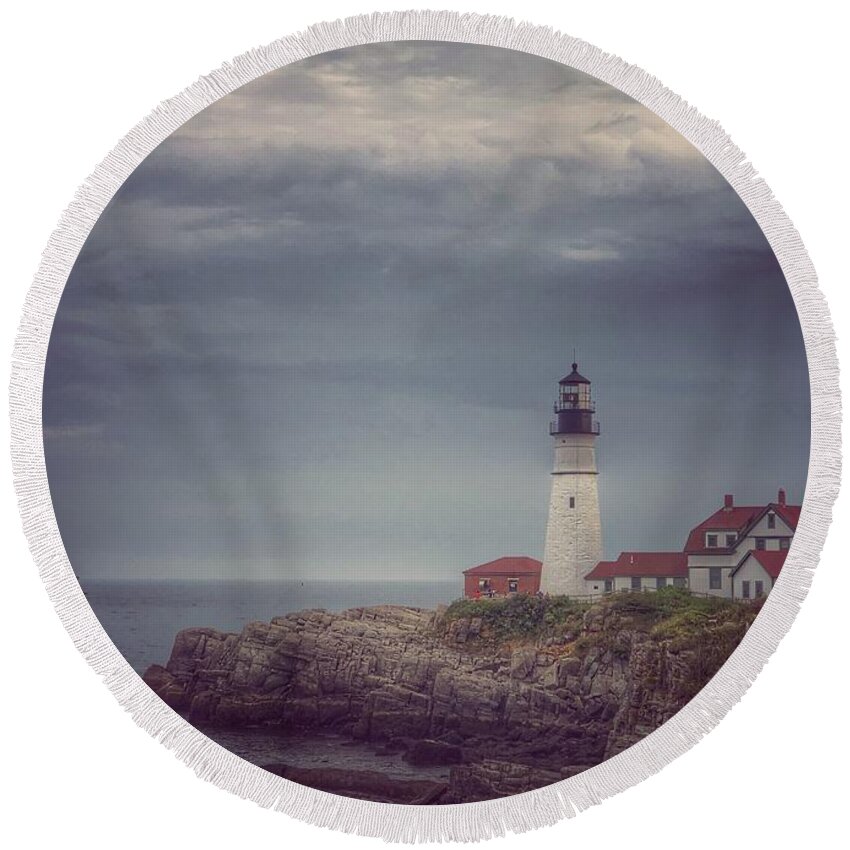  Round Beach Towel featuring the photograph Sailor's Friend by Jack Wilson