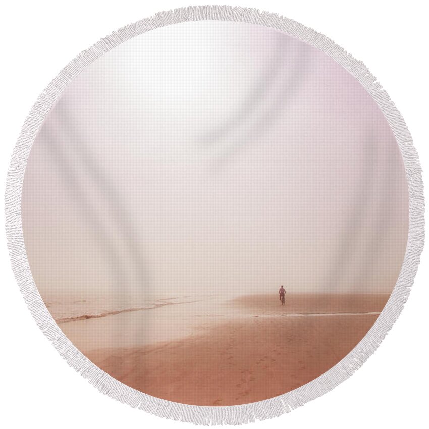 Hilton Head Round Beach Towel featuring the photograph Soft and Light 34 by Becqi Sherman