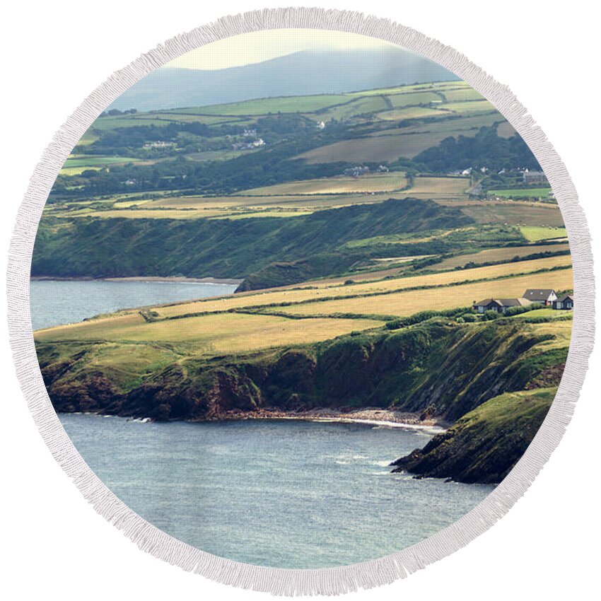 Isle Round Beach Towel featuring the photograph The Isle of Man by Jolly Van der Velden