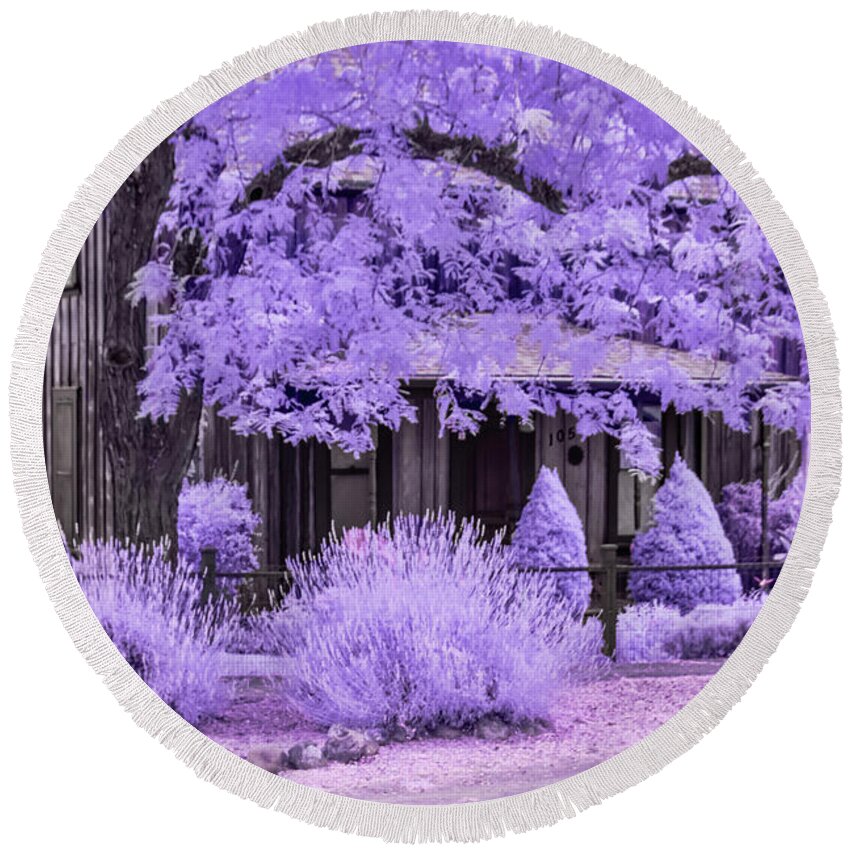 Ir Round Beach Towel featuring the photograph Third and D by Dan McGeorge