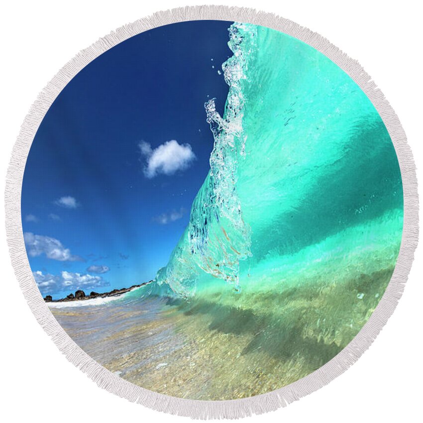 Sea Round Beach Towel featuring the photograph Turquoise Treasure by Sean Davey