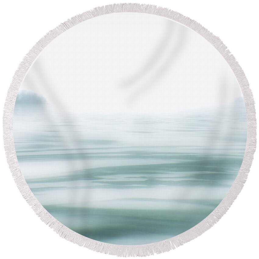 Ice Round Beach Towel featuring the photograph One December by Cynthia Dickinson