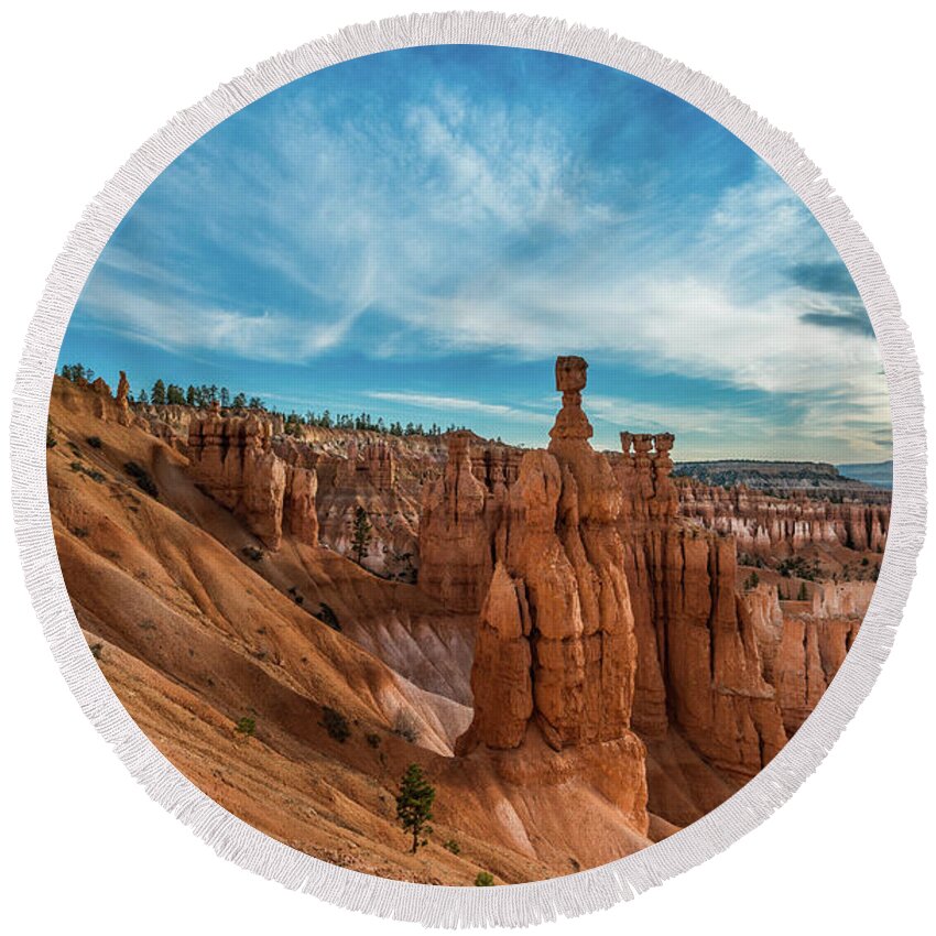 Bryce Canyon Round Beach Towel featuring the photograph Bryce Canyon #2 by Phil Abrams