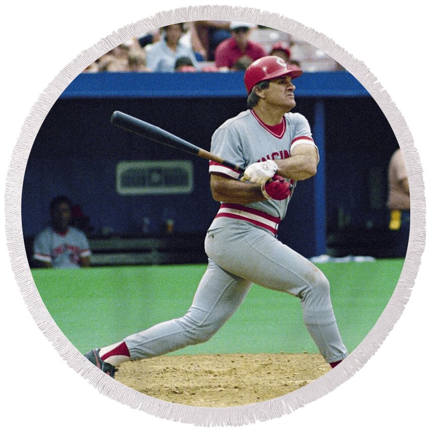 Pete Round Beach Towel featuring the photograph Pete Rose by Action