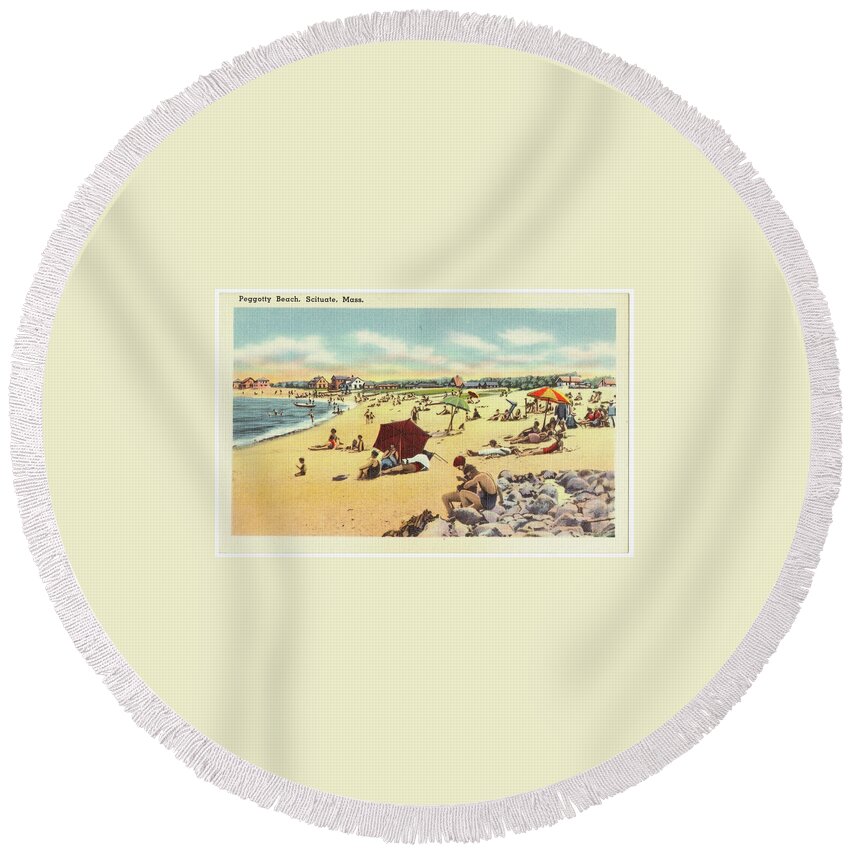  Round Beach Towel featuring the digital art 19 by Cindy Greenstein