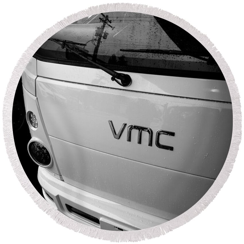 Vmc Round Beach Towel featuring the photograph Pag-vmc #5 by Jim Whitley
