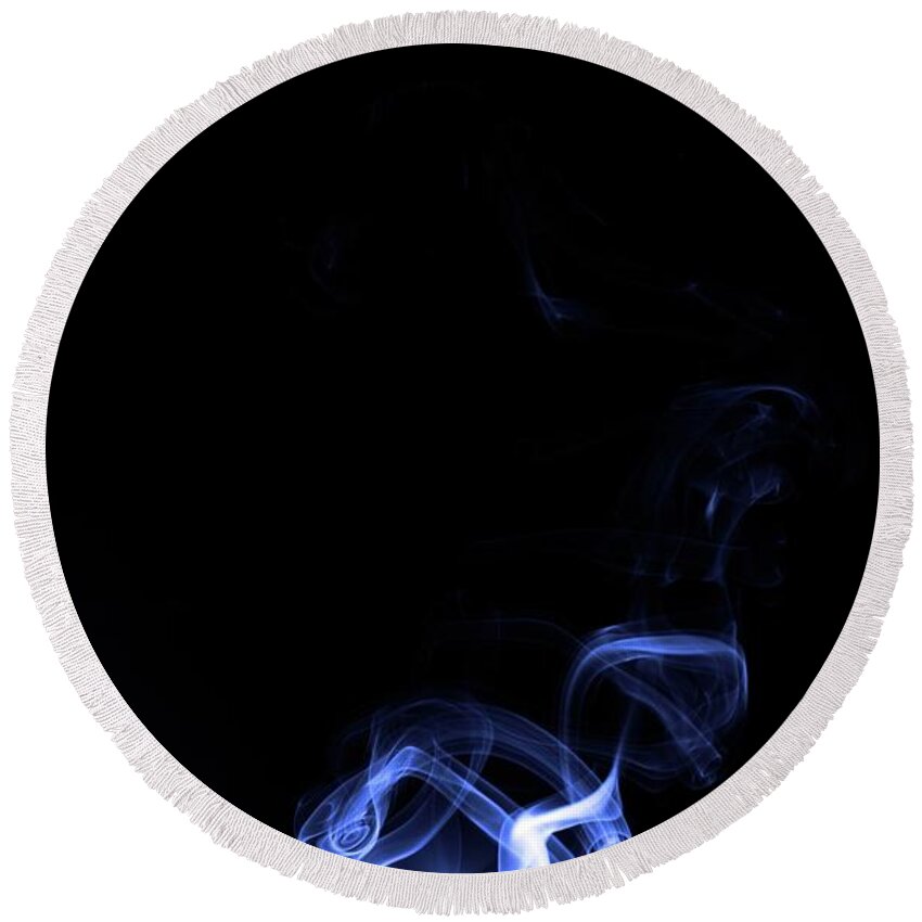 Smoke Round Beach Towel featuring the photograph Beauty in smoke #9 by Martin Smith