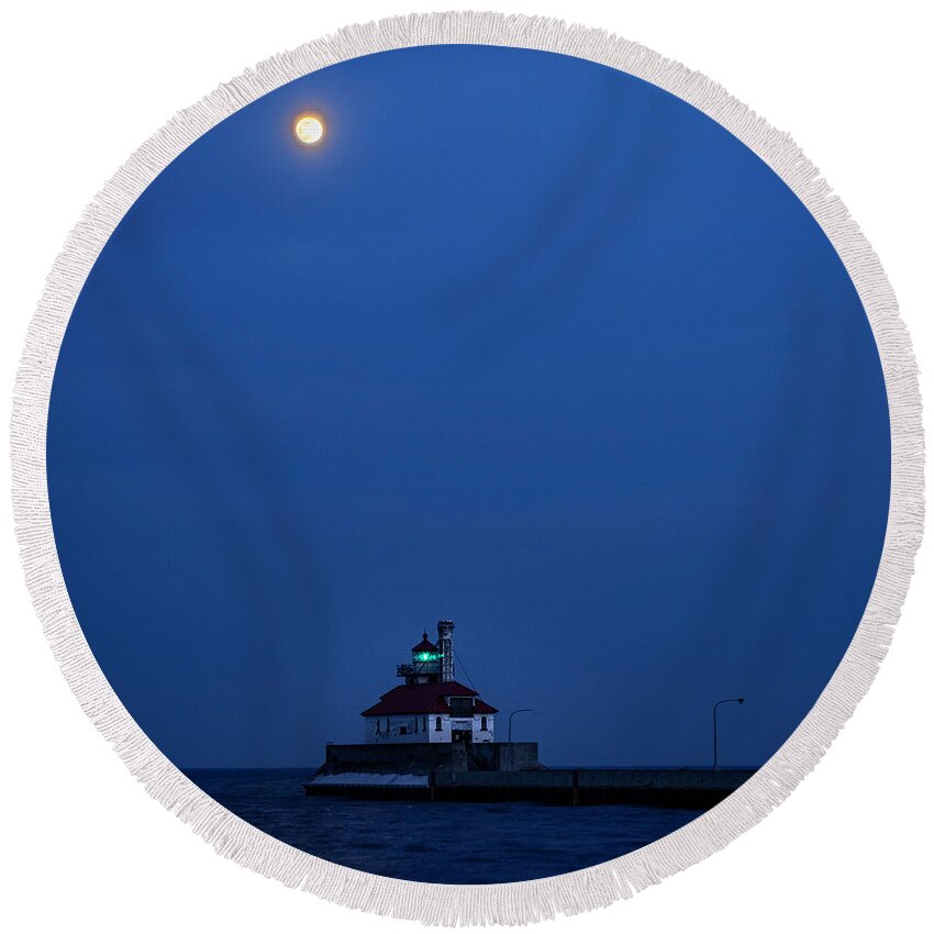 Blue Round Beach Towel featuring the photograph Blue by Kevin Argue