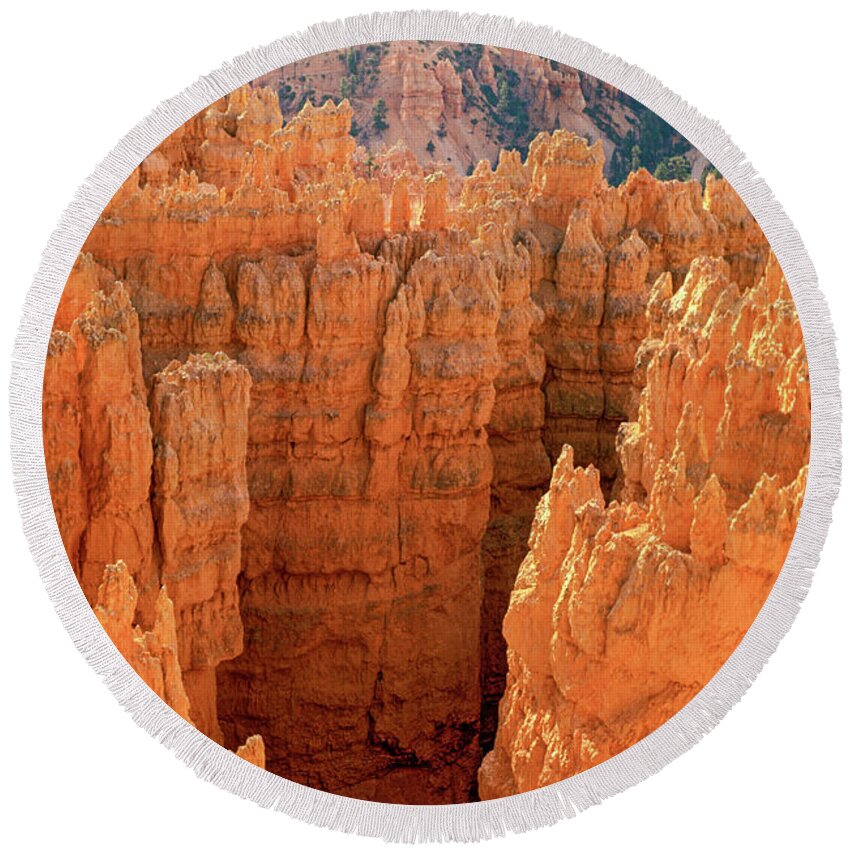 Usa Round Beach Towel featuring the photograph Bryce Canyon by Randy Bradley