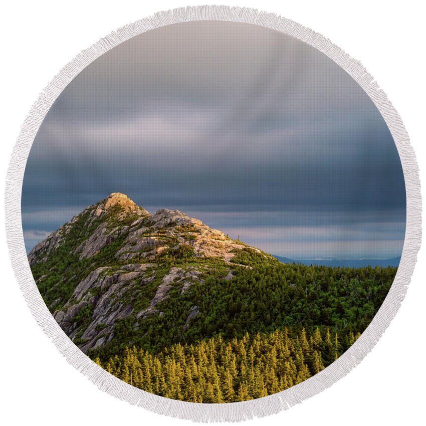 Agriculture Round Beach Towel featuring the photograph Chocorua by Jeff Sinon