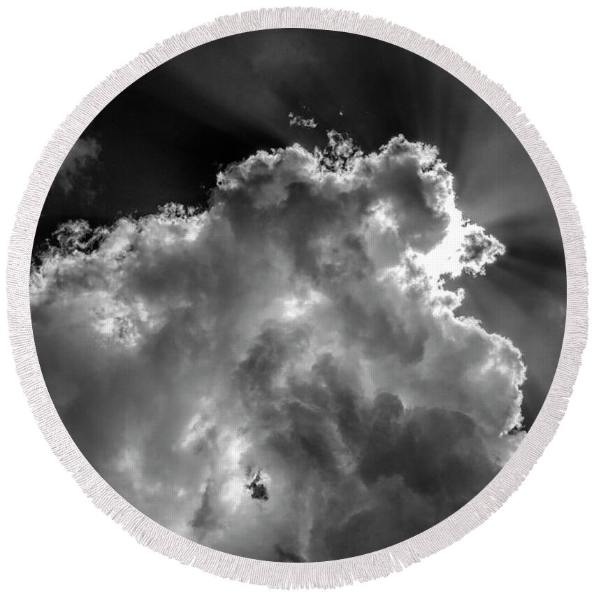 3601 Round Beach Towel featuring the photograph Clouds CCXL by FineArtRoyal Joshua Mimbs
