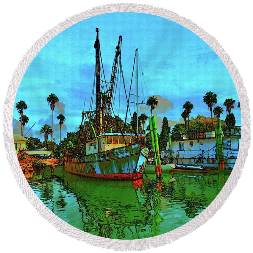 Historic Round Beach Towel featuring the photograph Cosmic by Alison Belsan Horton