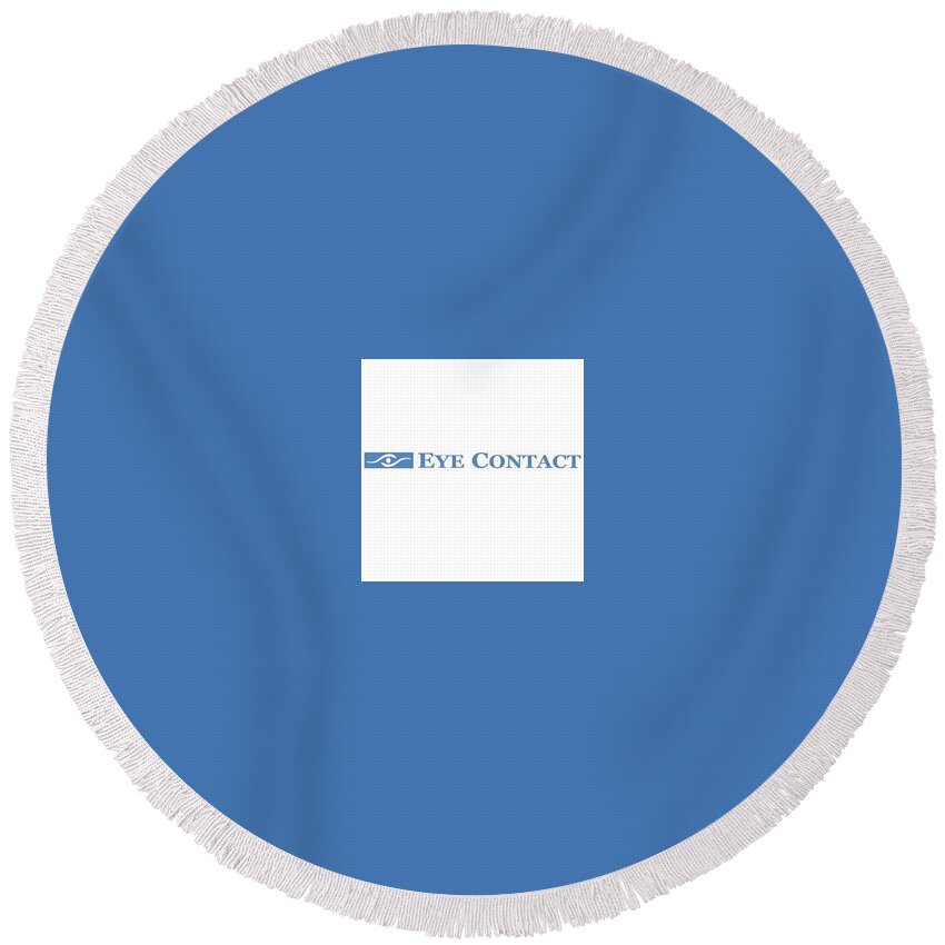 Eye Contact Round Beach Towels