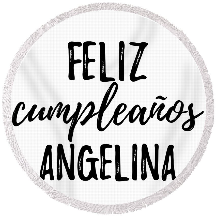 Feliz Cumpleanos Angelina Funny Spanish Happy Birthday Gift Tote