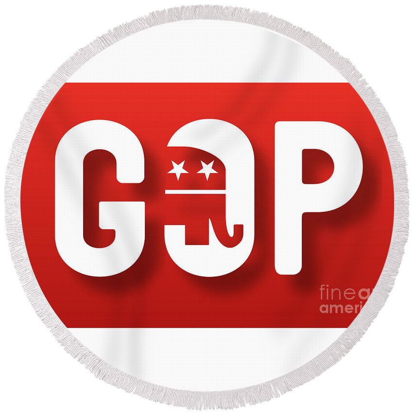 Gop Poster Round Beach Towel featuring the photograph GOP by Action