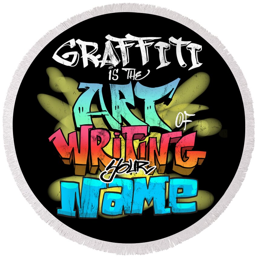 Graffiti Is The Art Of Writing Your Name Dark Print Spiral Notebook by  Noirty Designs - Pixels