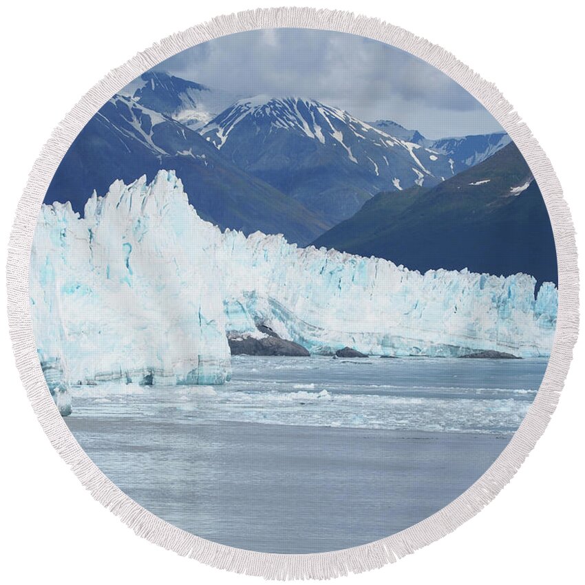 Iceberg Round Beach Towel featuring the photograph Iceberg by Adrienne Franklin
