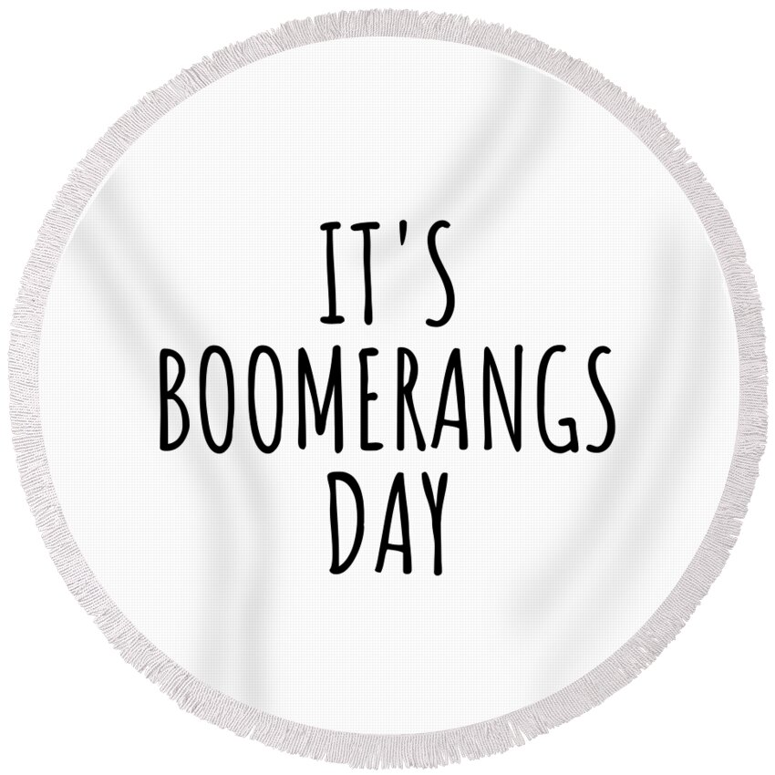 Boomerang Round Beach Towels