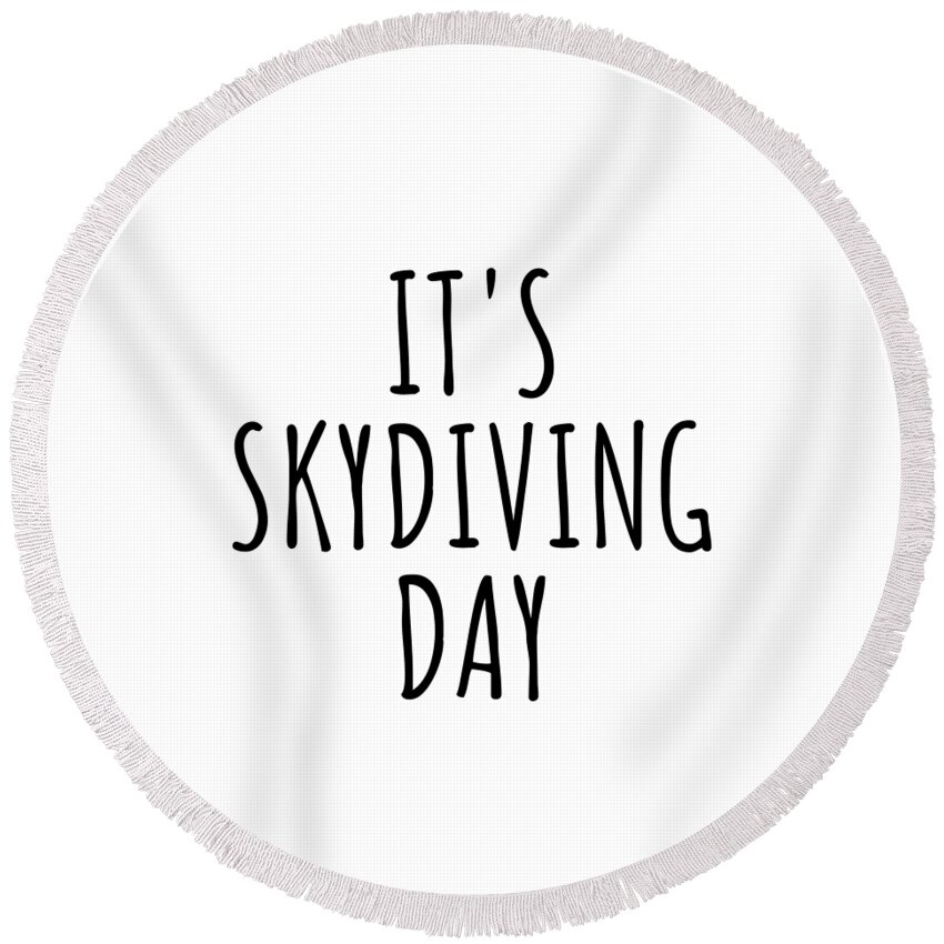 Skydiving Round Beach Towels