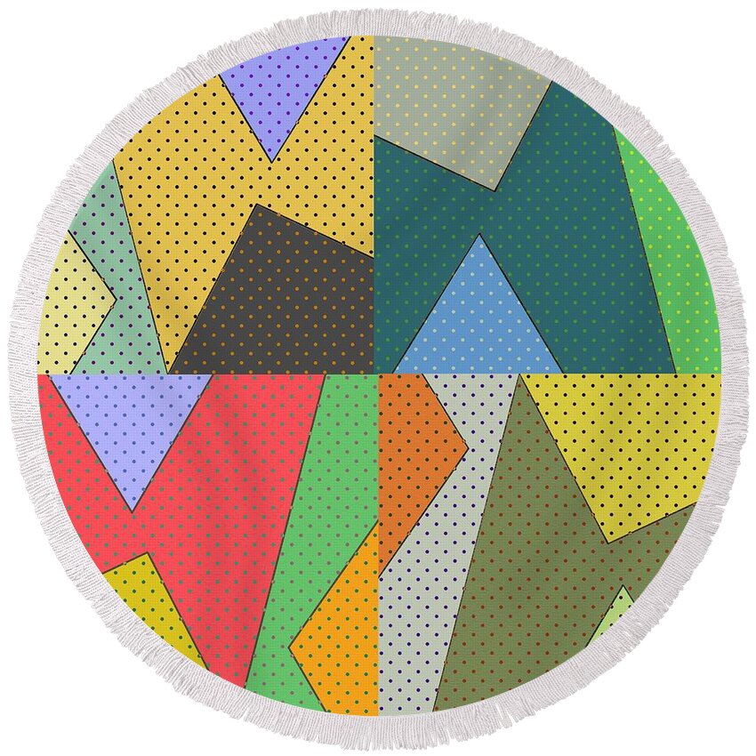  Round Beach Towel featuring the digital art Just One Of Those Things by Steve Hayhurst