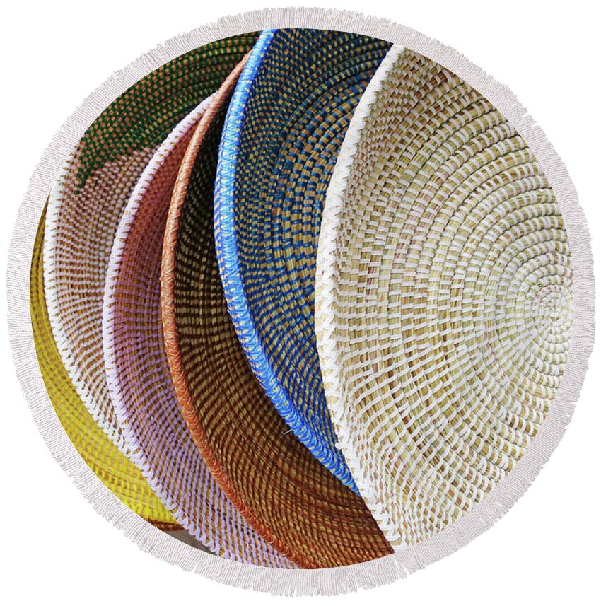 Photographic Art Round Beach Towel featuring the photograph Manhattan Wicker by Rick Locke - Out of the Corner of My Eye