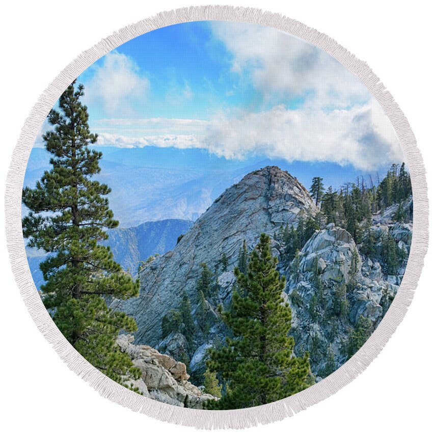 Palm Springs Aerial Tramway Round Beach Towel featuring the photograph Mount San Jacinto State Park by Kyle Hanson