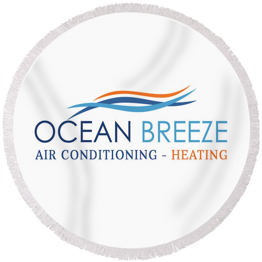 Ocean Breeze Air Conditioning Heating Round Beach Towel featuring the photograph Ocean Breeze Air Conditioning by Robert Banach