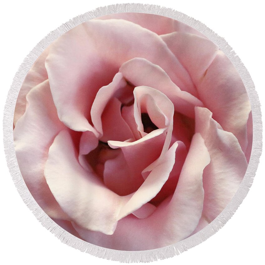 Rose Round Beach Towel featuring the photograph Pink on Pink by Diann Fisher