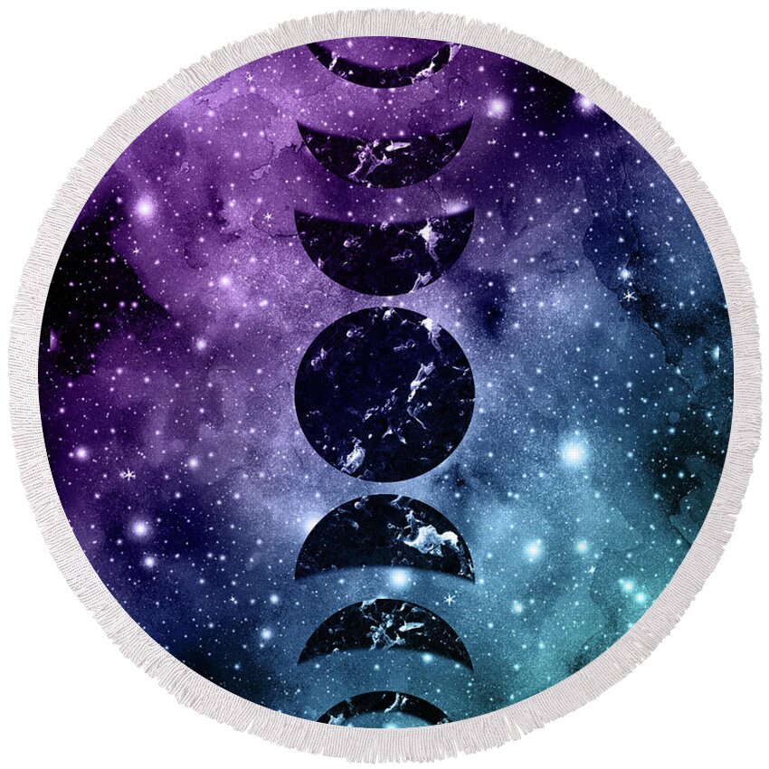 Outerspace Round Beach Towels