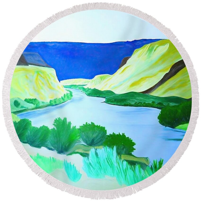 Rio Chama Round Beach Towels