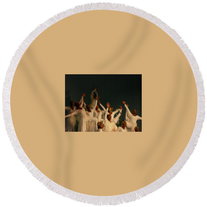  Round Beach Towel featuring the photograph Saintee 4 by Trevor A Smith