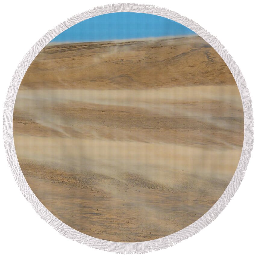 Outer Banks Round Beach Towel featuring the photograph Sands of Time by Melissa Southern
