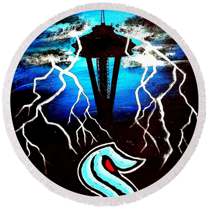 Seattle Kraken Nhl Hockey Art T-Shirt by Teo Alfonso - Fine Art America