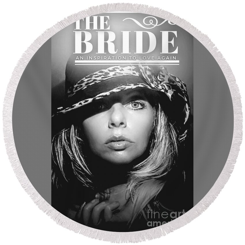 Bride Round Beach Towel featuring the photograph The Bride by Yvonne Padmos