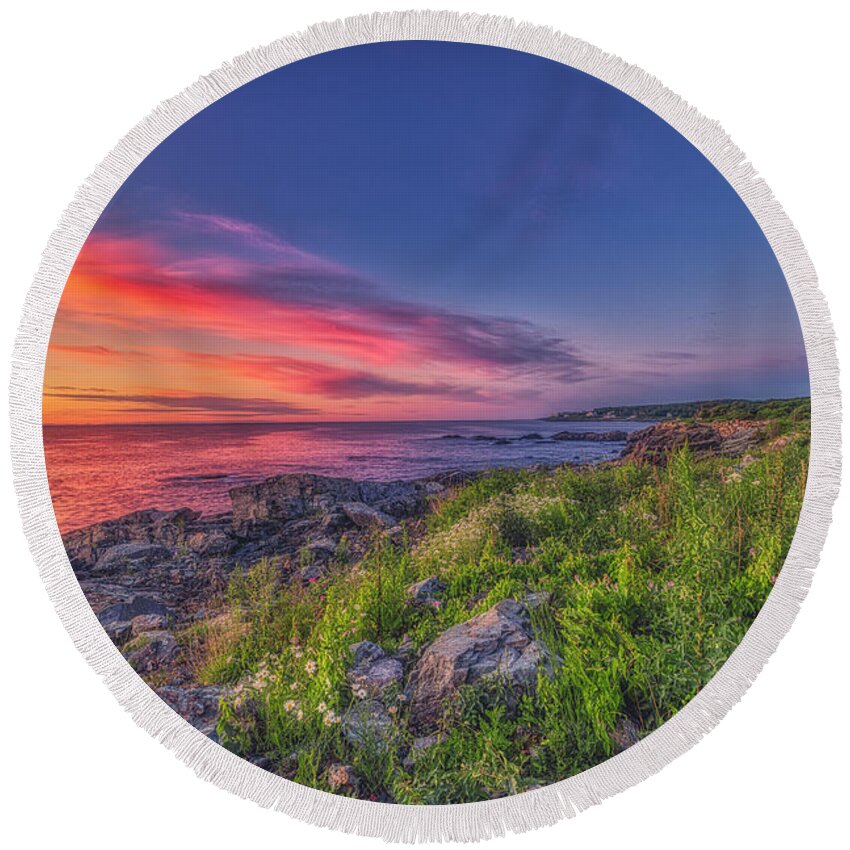 Marginal Way Round Beach Towel featuring the photograph Today's Opportunity by Penny Polakoff