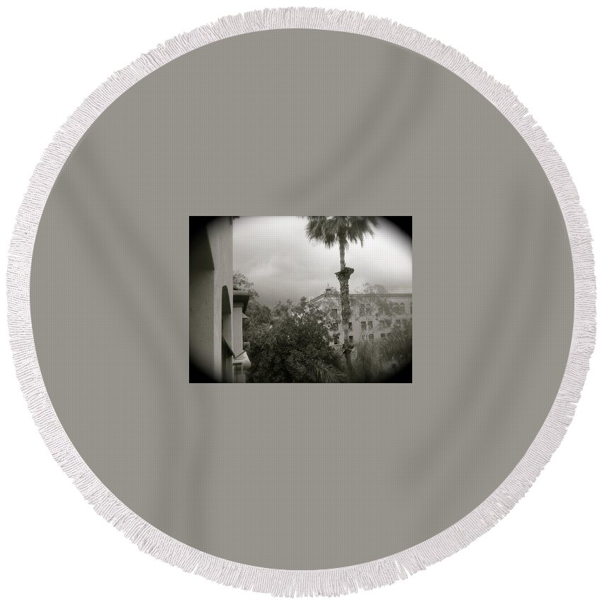 Pasadena Round Beach Towel featuring the photograph Transported by Calvin Boyer