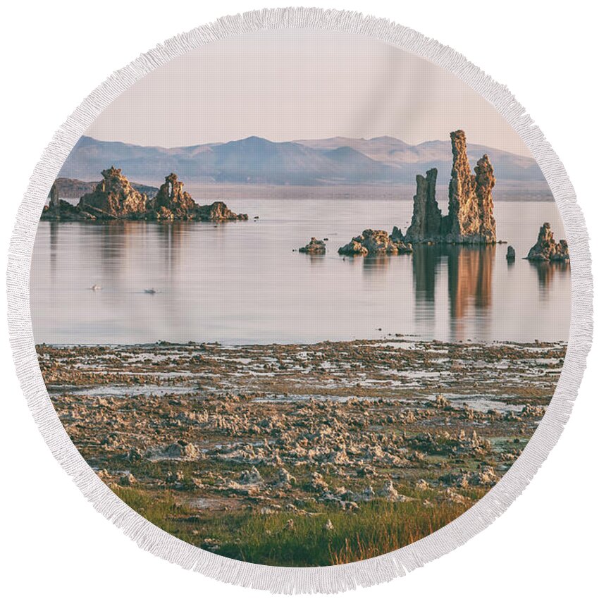 Landscape Round Beach Towel featuring the photograph Tufas Keys by Jonathan Nguyen
