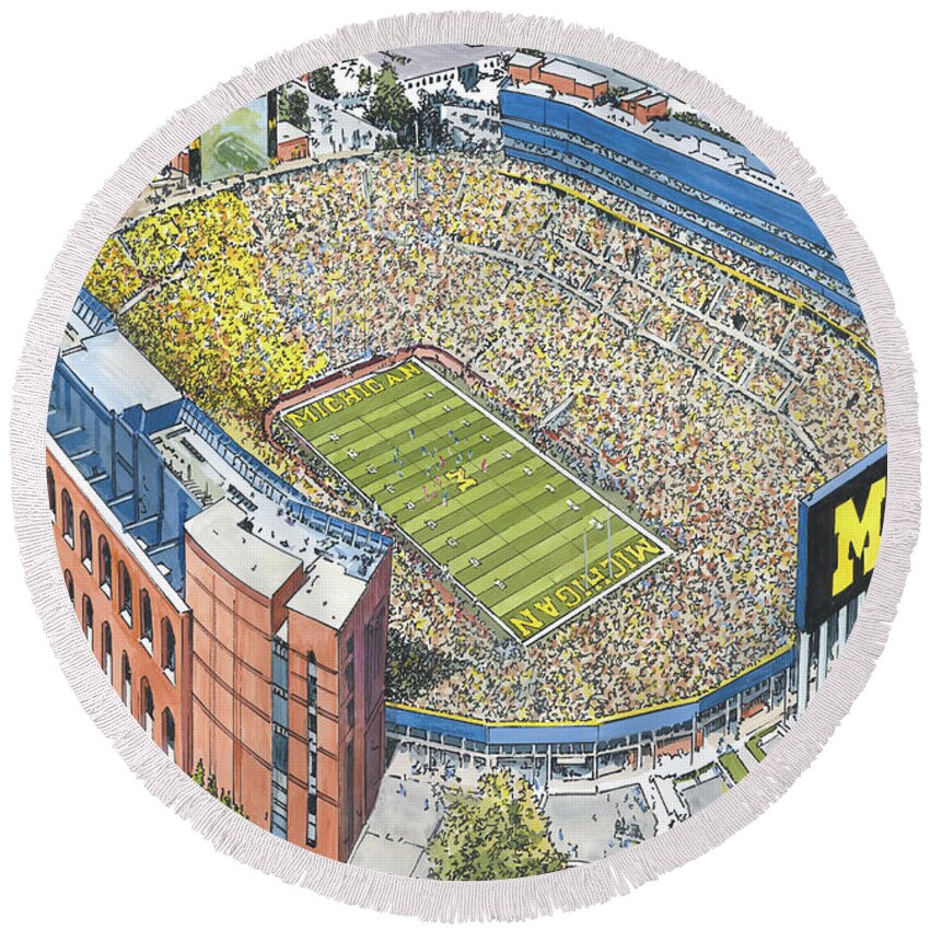 University of Michigan Football Big House LIMITED EDITION by John Stoeckley 