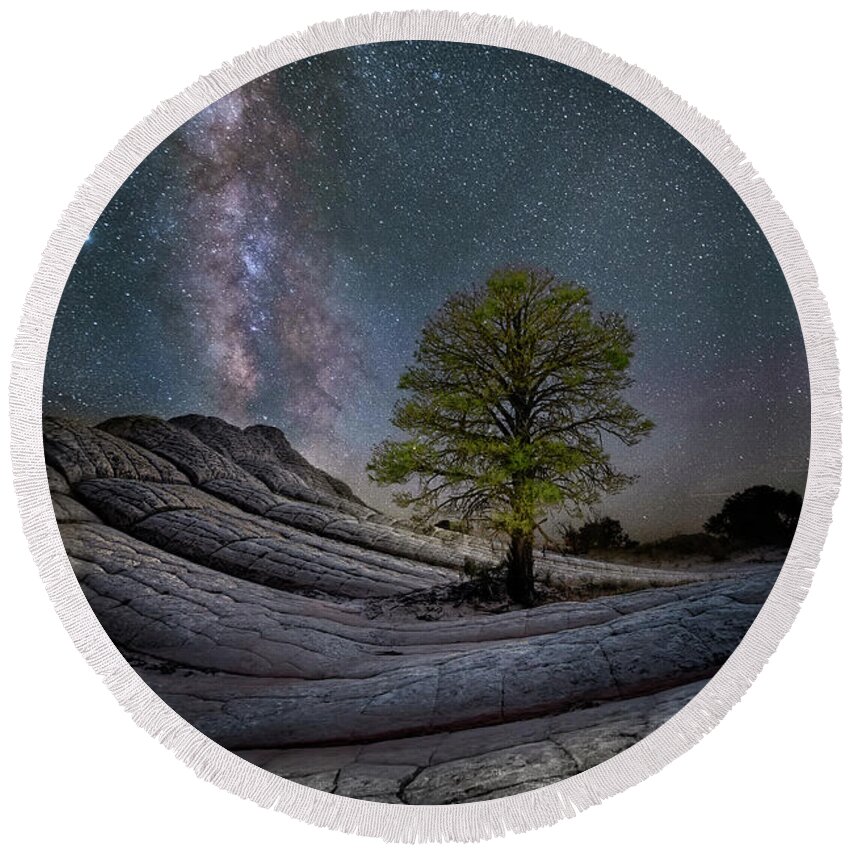 White Pocket Milky Way Tree Wood Print by Michael Ash - Pixels