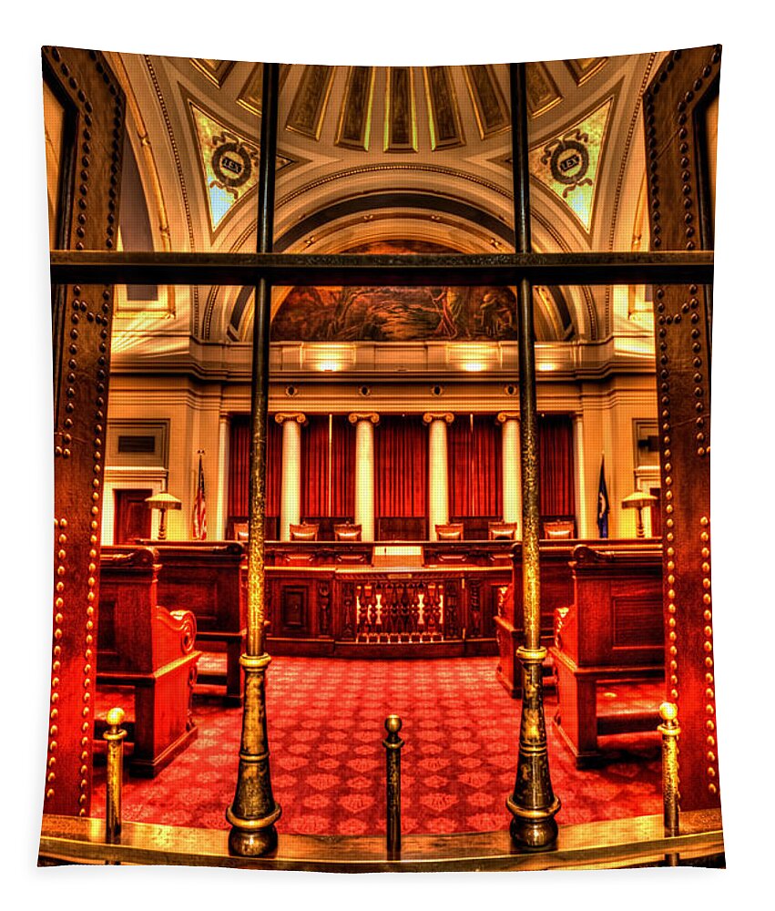 Minnesota Supreme Court Tapestry featuring the photograph Minnesota Supreme Court by Amanda Stadther