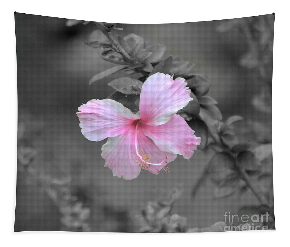 Nature Tapestry featuring the photograph Soft Pink by Michelle Meenawong