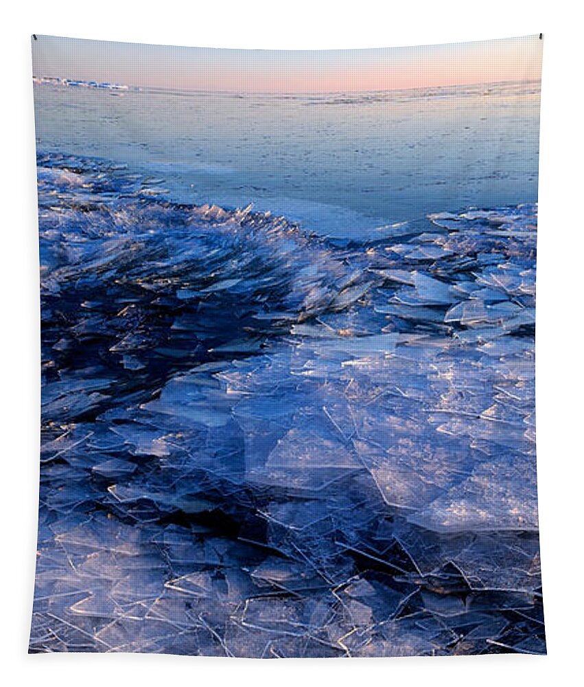 Panorama Tapestry featuring the photograph Superior Winter  by Doug Gibbons