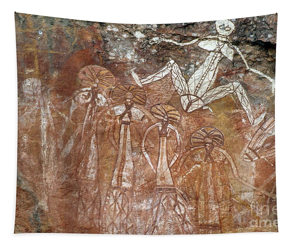 Archaeology Tapestry featuring the photograph Aboriginal Art, Australia #1 by Mark Newman