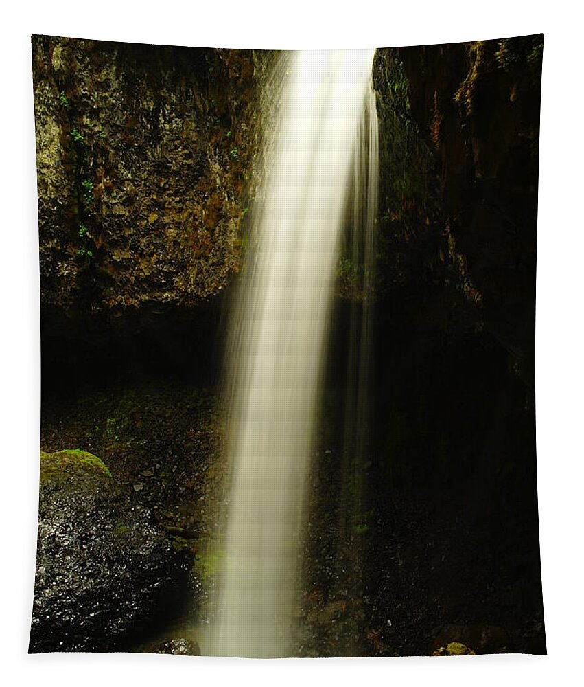 Waterfalls. Water Tapestry featuring the photograph Devil Creek Falls #2 by Jeff Swan