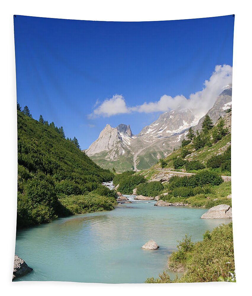 Alpine Tapestry featuring the photograph Dora stream. Veny Valley #1 by Antonio Scarpi