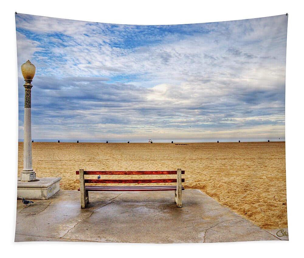 California Tapestry featuring the photograph Early Morning at the Beach by Chuck Staley