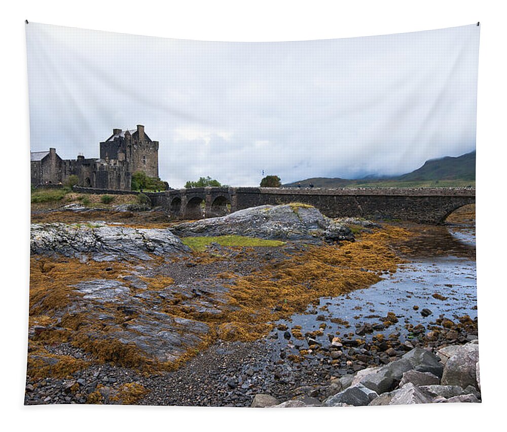  Eilean Donan Tapestry featuring the photograph Eilean Donan castle by Michalakis Ppalis